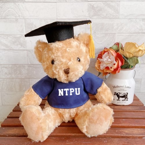 【團購商品，10隻起做】NTPU畢業小熊_藍