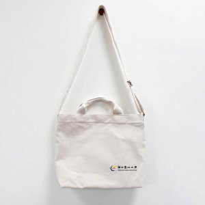 【團購商品，10個起做】NTPU帆布文青兩用包_米白