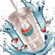 【宿舍必備】COLAZ©<喝水水變水水>兔兔環保吸管水杯 【宿舍必備】COLAZ©<喝水水變水水>兔兔環保吸管水杯