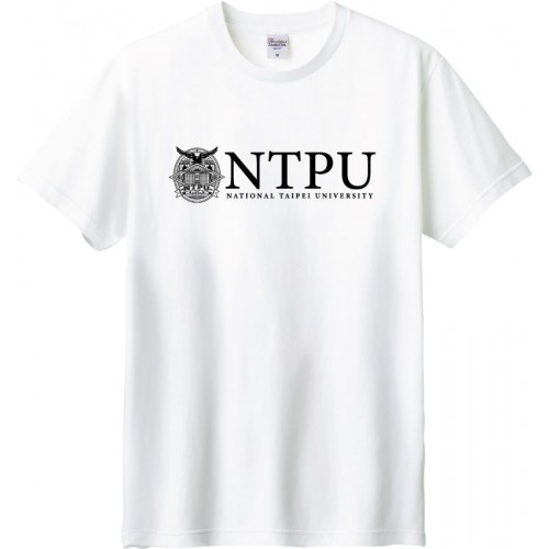 【少量現貨,售完不補】NTPU校景圖騰短T_白 【少量現貨,售完不補】NTPU校景圖騰短T_白