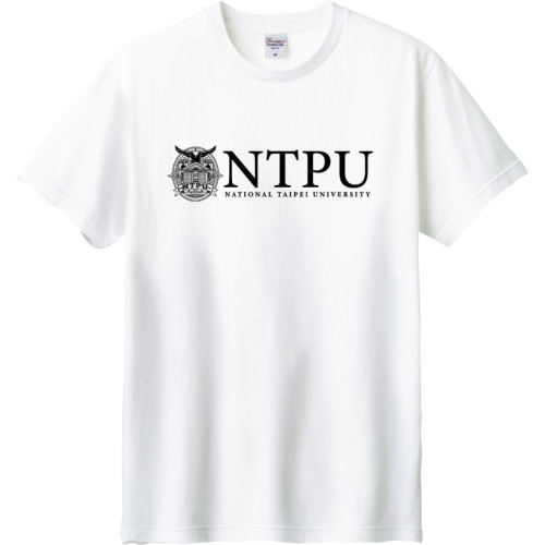【少量現貨，售完不補】NTPU校景圖騰短T_白