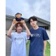 【最後一件S號,售完不補】NTPU校景圖騰短T_深藍 【最後一件S號,售完不補】NTPU校景圖騰短T_深藍