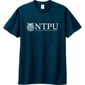 【最後一件S號,售完不補】NTPU校景圖騰短T_深藍