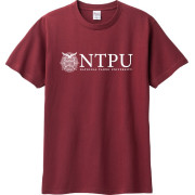 【最後一件S號，售完不補】NTPU校景圖騰短T_酒紅