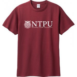 【最後一件S號】NTPU校景圖騰短T_酒紅