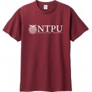【最後一件S號】NTPU校景圖騰短T_酒紅