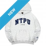 【2025新品上市】NTPU立體毛巾繡落肩帽T_麻花白