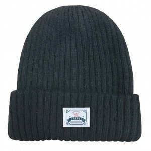 【2025新品上市】NTPU經典織標QQ毛帽_黑