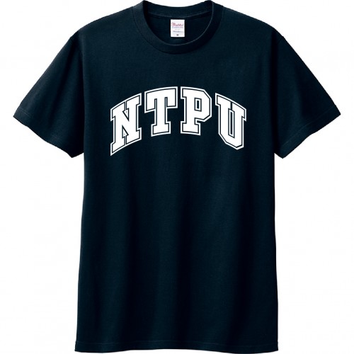 NTPU經典字框純棉短T_深藍 NTPU經典字框純棉短T_深藍