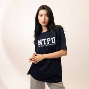 NTPU經典款純棉短T_深藍