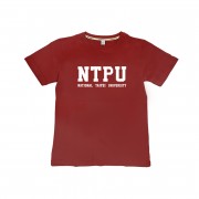 【絕版出清，最後S.XS】NTPU經典款純棉短T(男女適穿)_酒紅色