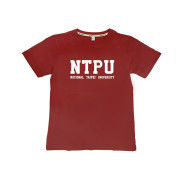 【絕版出清，最後S.XS】NTPU經典款純棉短T(男女適穿)_酒紅色