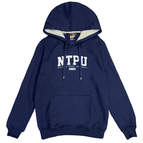 NTPU經典款刷毛帽T_深藍