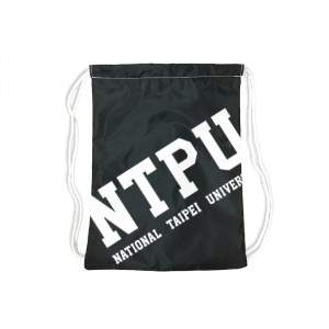 【絕版出清，售完不補】NTPU經典款束口後背袋_黑