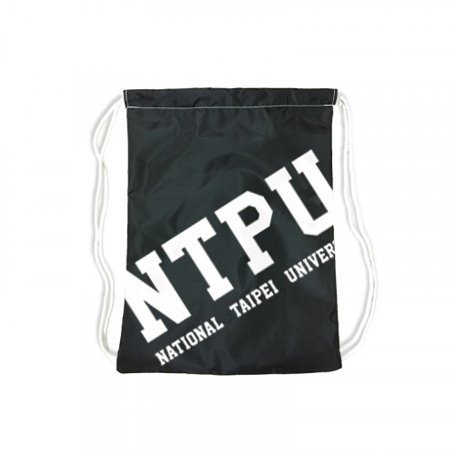 【絕版出清,售完不補】NTPU經典款束口後背袋_黑 【絕版出清,售完不補】NTPU經典款束口後背袋_黑