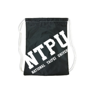 【絕版出清，售完不補】NTPU經典款束口後背袋_黑