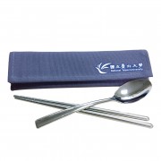 【團購商品，10個起做】NTPU環保餐具二入組_藍