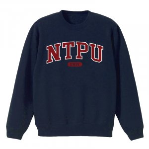 【絕版出清，售完30件起做】NTPU經典款美式大學T_深藍