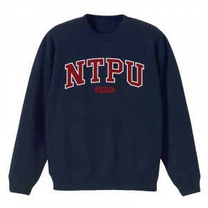 【絕版出清，售完30件起做】NTPU經典款美式大學T_深藍