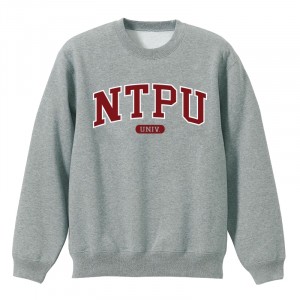 【絕版出清，售完30件起做】NTPU經典款美式大學T_灰