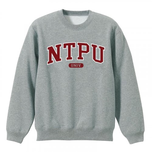 【絕版出清，售完30件起做】NTPU經典款美式大學T_灰