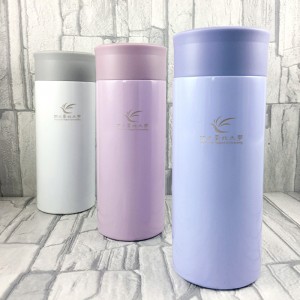 【團購商品，10個起做】NTPU校徽款療癒系304輕巧保溫瓶200mL_珍珠白/粉紫/粉藍(可混色)